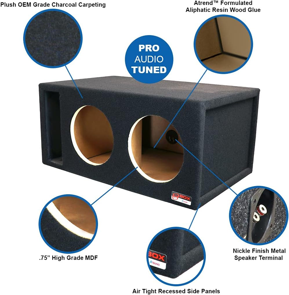 10DQVDD Dual 10" Vented Enclosure Certified for Digital Desgins 500, 1000, 1500, 2500 & 3500 Series Subwoofers