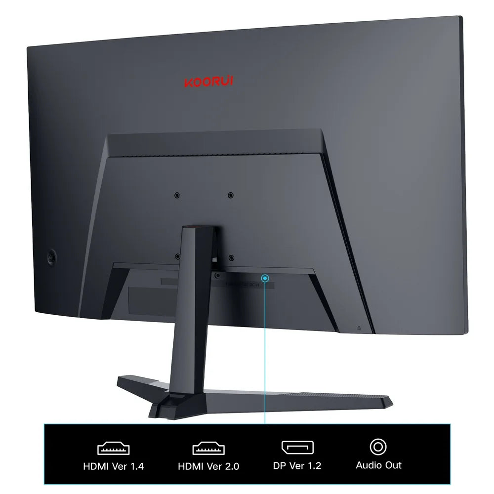 24" 165Hz/144Hz 1Ms Curved Gaming Monitor,Fhd 1080P 100%Srgb Computer Monitors,Adaptive Sync,Dp&Hdmi Port,Eye Care,24E6C