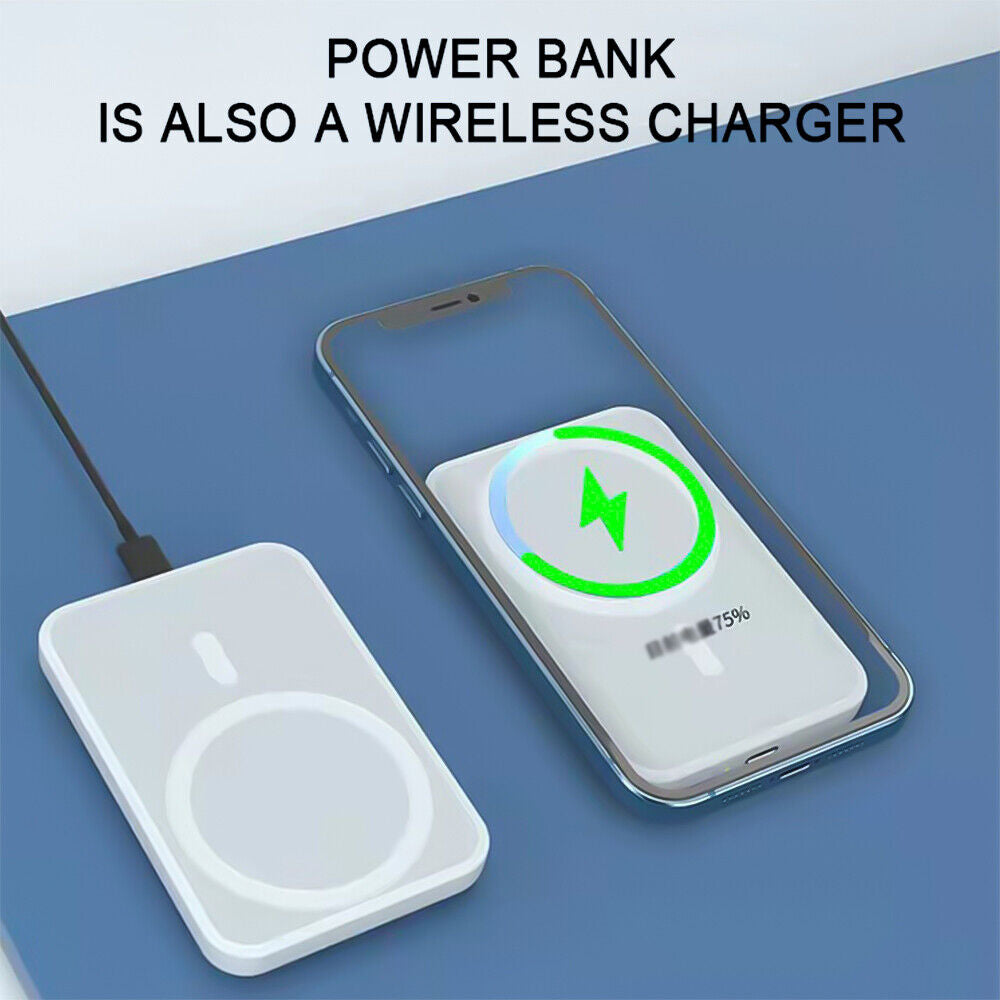 20000Mah Power Bank Magnetic Battery Pack Wireless Charger for Iphone 14/13/12