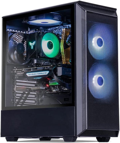 Gaming Desktop Pc,Intel I5 12400F 4.4Ghz,Rtx2060S,500Gb Ssd Nvme,16G Ddr4,Rgb,Wifi,Win 11 Ready,Gamer Desktop Computer